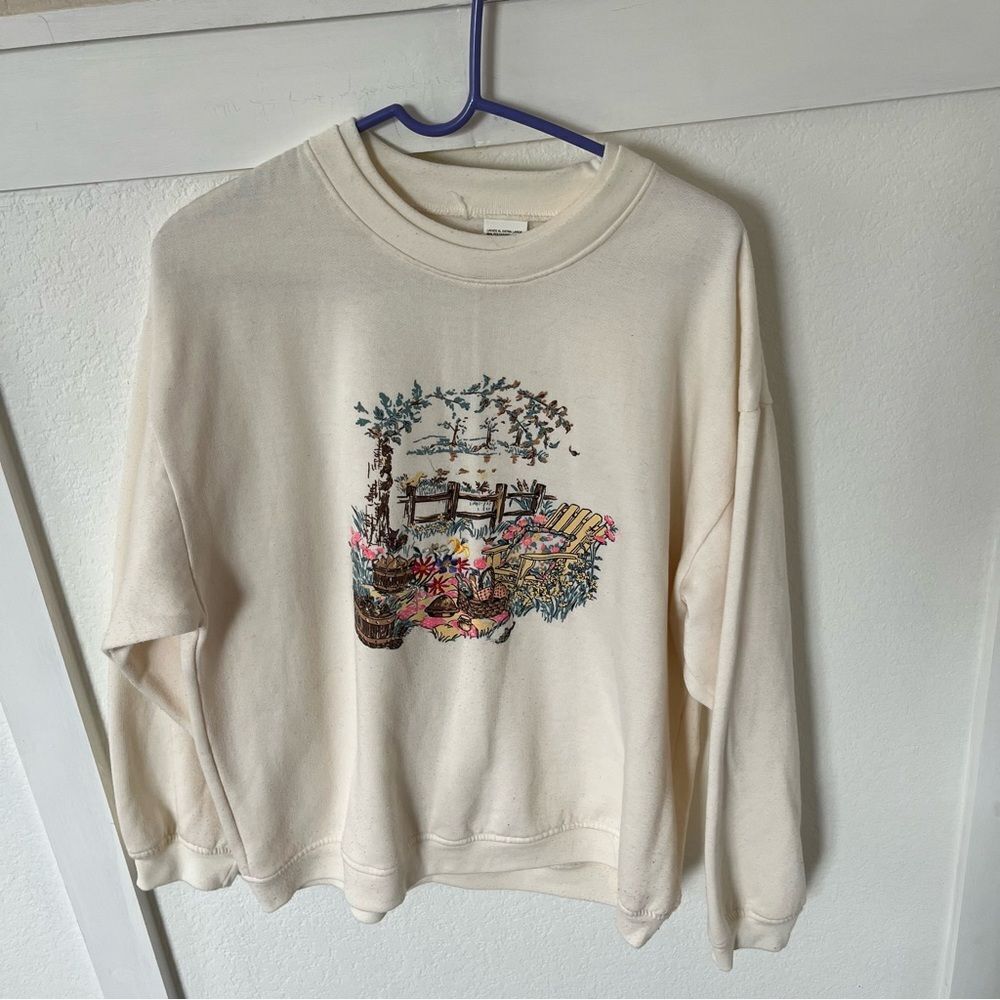 Vintage Women's XL Graphic Crewneck Sweatshirt